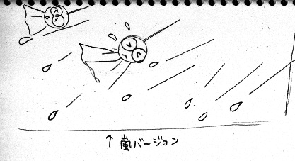 イラスト梅雨-嵐ver-