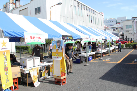 印刷団地祭りの屋台たち