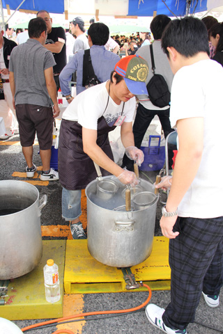 印刷団地祭り屋台　うどん