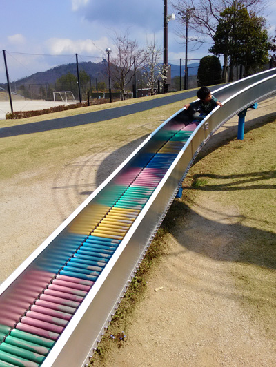 湖畔の里 福富 公園 ローラー滑り台